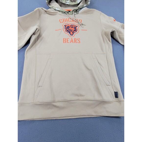 Chicago Bears Hoodie Mens Medium Salute to Service Nike NFL Dri-FIT On-Field Cam - Picture 6 of 13